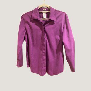 Calvin Klein Purple Button Down